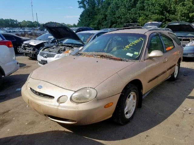 1FALP57U1VG124765 - 1997 FORD TAURUS GL GOLD photo 2