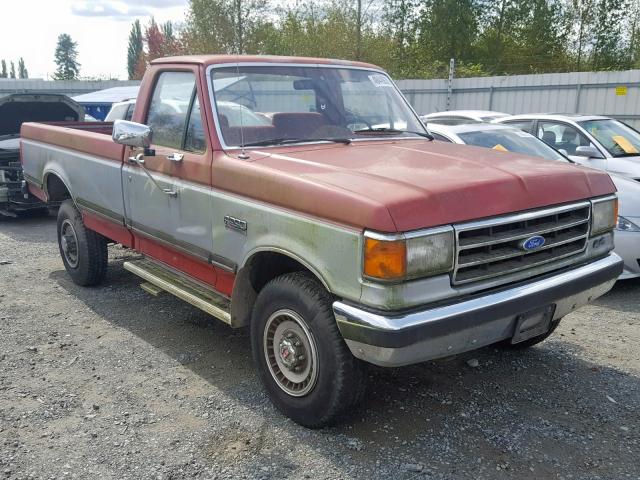 1FTHF26G9KPB11822 - 1989 FORD F250 RED photo 1