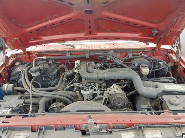 1FTHF26G9KPB11822 - 1989 FORD F250 RED photo 7