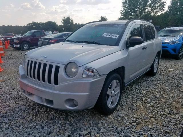 1J8FF47W07D278774 - 2007 JEEP COMPASS SILVER photo 2