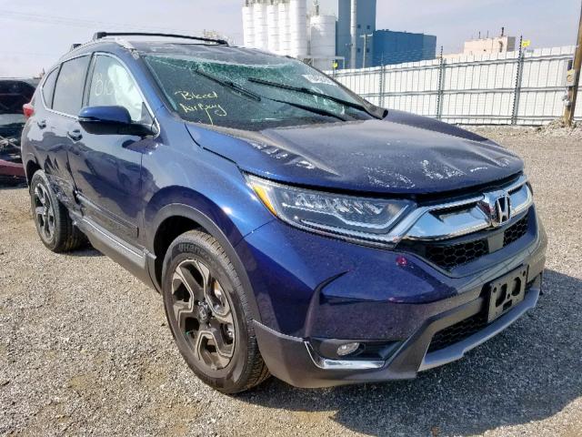 5J6RW2H93KL015012 - 2019 HONDA CR-V TOURI BLUE photo 1