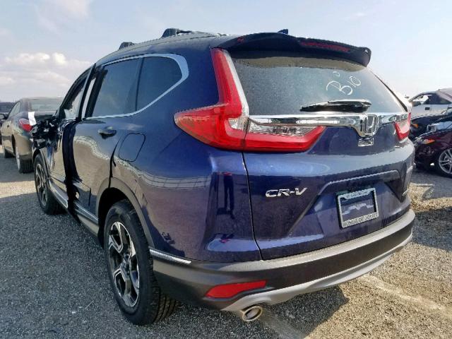 5J6RW2H93KL015012 - 2019 HONDA CR-V TOURI BLUE photo 3