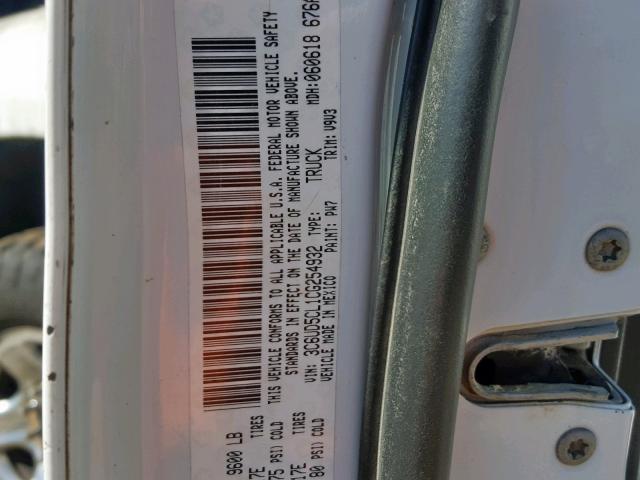 3C6UD5CL1CG254932 - 2012 DODGE RAM 2500 S Սպիտակ լուսանկար 10
