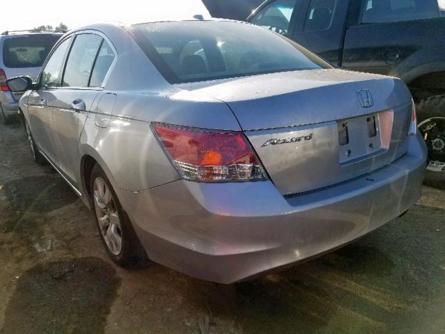 1HGCP2F88AA125620 - 2010 HONDA ACCORD EXL SILVER photo 3