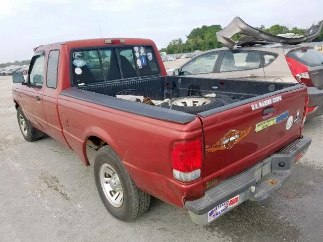 1FTYR14V8YTA21838 - 2000 FORD RANGER SUP BURGUNDY photo 3