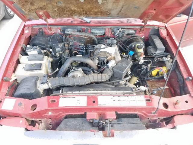 1FTYR14V8YTA21838 - 2000 FORD RANGER SUP BURGUNDY photo 7