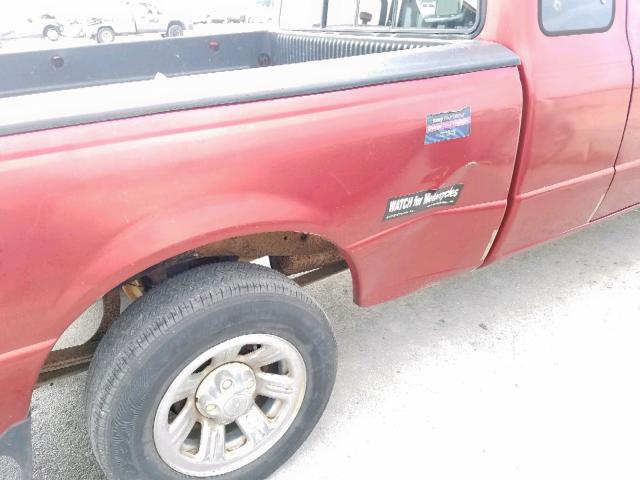 1FTYR14V8YTA21838 - 2000 FORD RANGER SUP BURGUNDY photo 9