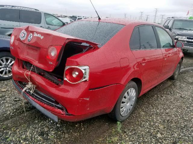 3VWPG71K77M071591 - 2007 VOLKSWAGEN JETTA 2.5 RED photo 4