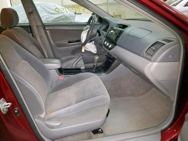 4T1BE32K55U094558 - 2005 TOYOTA CAMRY LE RED photo 5