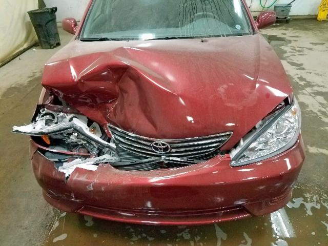 4T1BE32K55U094558 - 2005 TOYOTA CAMRY LE RED photo 7