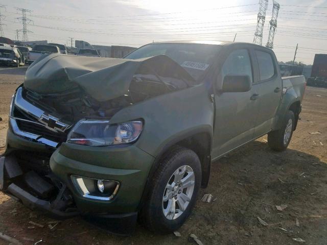 1GCGTCEN1H1297166 - 2017 CHEVROLET COLORADO L GREEN photo 2