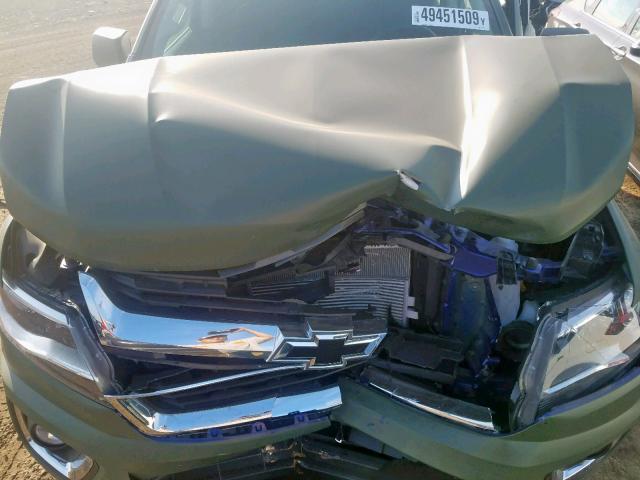 1GCGTCEN1H1297166 - 2017 CHEVROLET COLORADO L GREEN photo 7