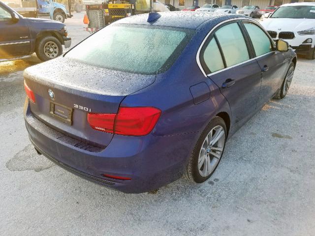 WBA8B9G37HNU57109 - 2017 BMW 330 I BLUE photo 4