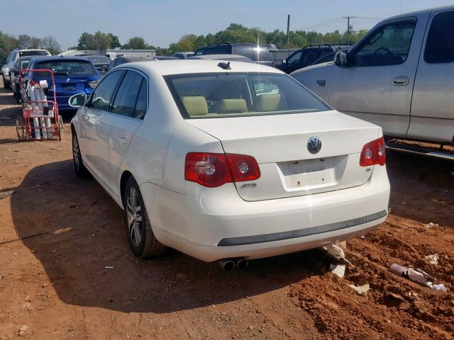 3VWDF71K86M627685 - 2006 VOLKSWAGEN JETTA 2.5L WHITE photo 3