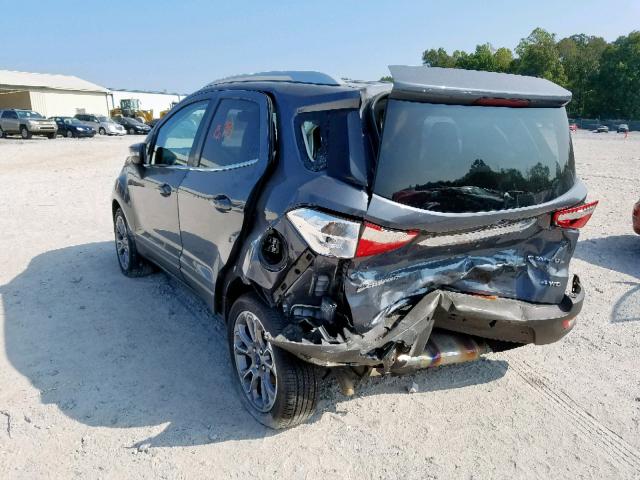 MAJ6S3KL2KC251042 - 2019 FORD ECOSPORT T GRAY photo 3