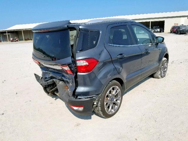 MAJ6S3KL2KC251042 - 2019 FORD ECOSPORT T GRAY photo 4