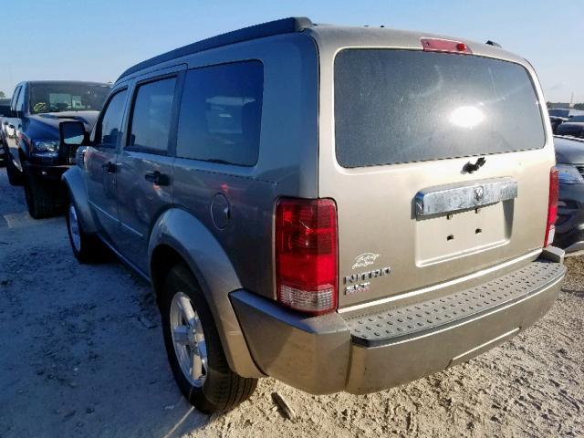 1D8GT58K57W666644 - 2007 DODGE NITRO SLT GOLD photo 3