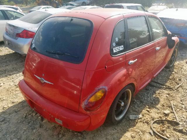 3C4FY58BX4T255981 - 2004 CHRYSLER PT CRUISER RED photo 4