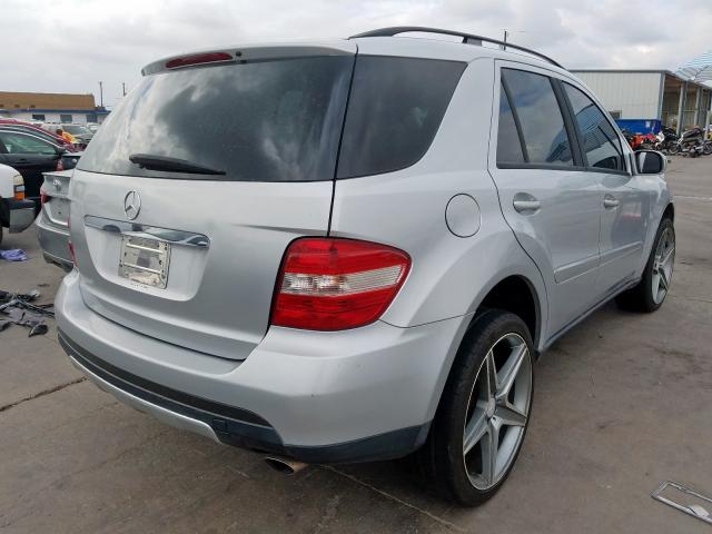 4JGBB86E56A100016 - 2006 MERCEDES-BENZ ML 350 SILVER photo 4