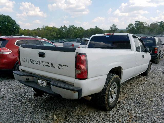 1GCEC19Z27E139564 - 2007 CHEVROLET SILVERADO WHITE photo 4