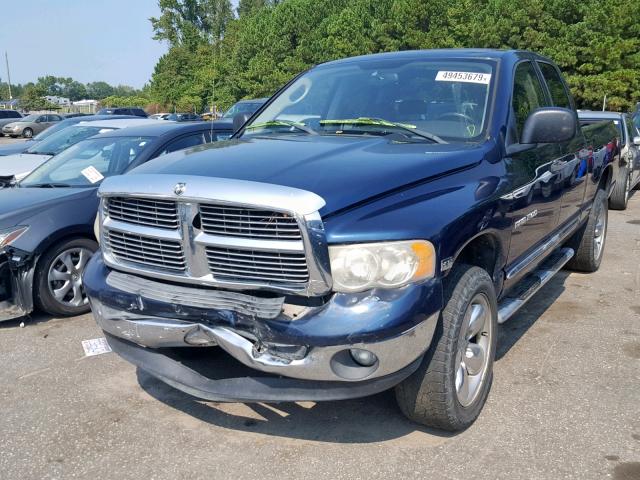 1D7HU18D84S773464 - 2004 DODGE RAM 1500 S BLUE photo 2