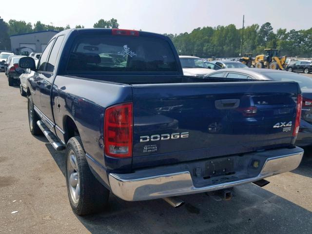 1D7HU18D84S773464 - 2004 DODGE RAM 1500 S BLUE photo 3