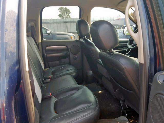 1D7HU18D84S773464 - 2004 DODGE RAM 1500 S BLUE photo 6