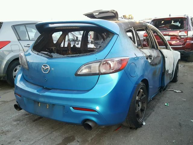 JM1BL1K30B1445865 - 2011 MAZDA SPEED 3 BLUE photo 4