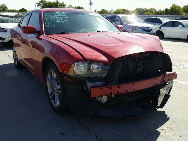 2C3CDXJG2DH600238 - 2013 DODGE CHARGER SX RED photo 1