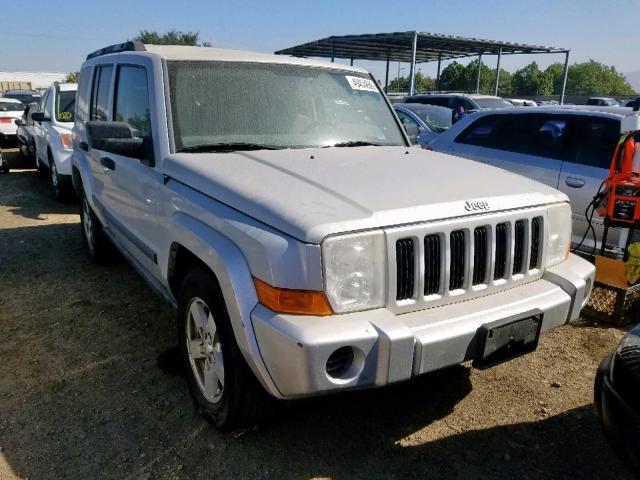 1J8HH48K36C211167 - 2006 JEEP COMMANDER SILVER photo 1