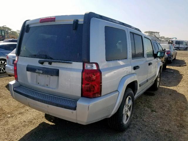 1J8HH48K36C211167 - 2006 JEEP COMMANDER SILVER photo 4