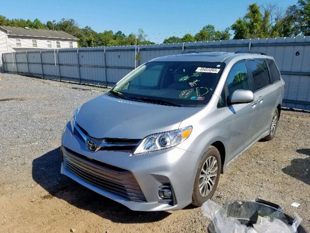 5TDYZ3DC5KS984924 - 2019 TOYOTA SIENNA LIM SILVER photo 2