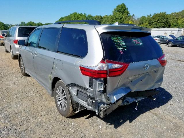 5TDYZ3DC5KS984924 - 2019 TOYOTA SIENNA LIM SILVER photo 3