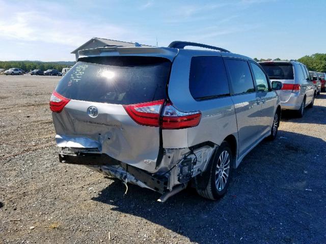 5TDYZ3DC5KS984924 - 2019 TOYOTA SIENNA LIM SILVER photo 4