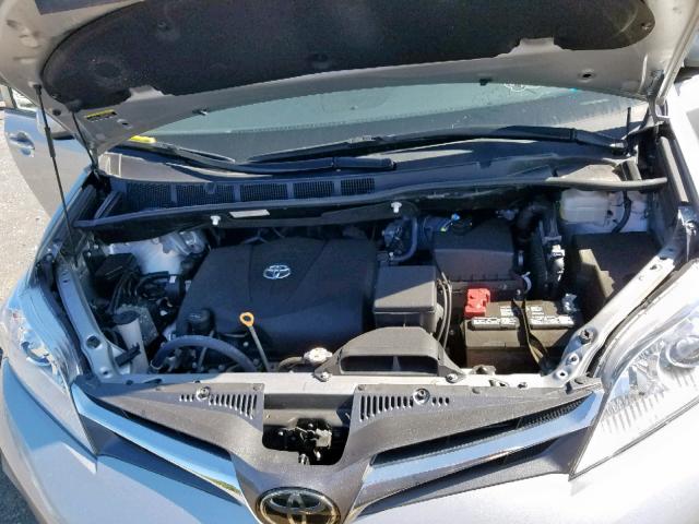 5TDYZ3DC5KS984924 - 2019 TOYOTA SIENNA LIM SILVER photo 7