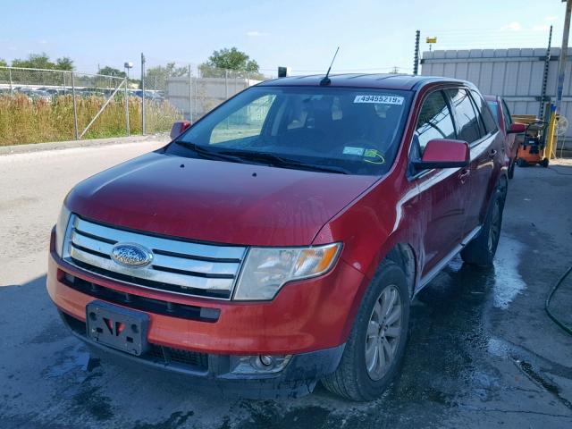 2FMDK48C19BA56909 - 2009 FORD EDGE SEL RED photo 2