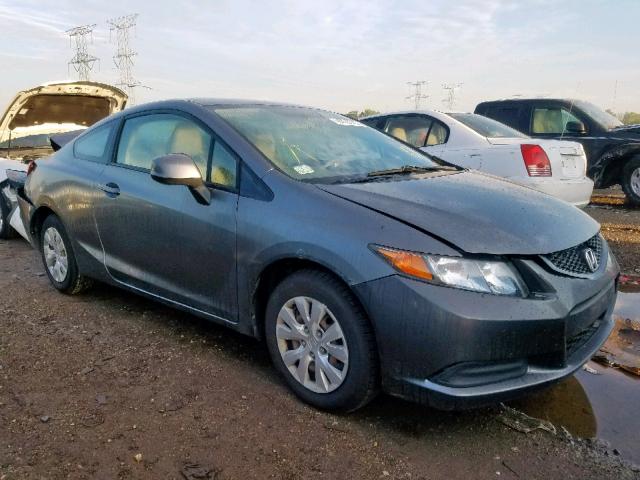 2HGFG3B54CH512538 - 2012 HONDA CIVIC LX GRAY photo 1