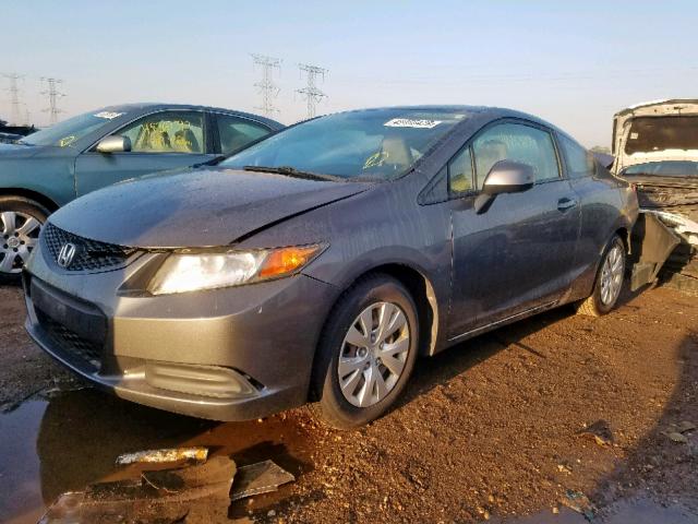 2HGFG3B54CH512538 - 2012 HONDA CIVIC LX GRAY photo 2