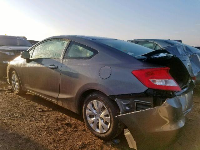 2HGFG3B54CH512538 - 2012 HONDA CIVIC LX GRAY photo 3