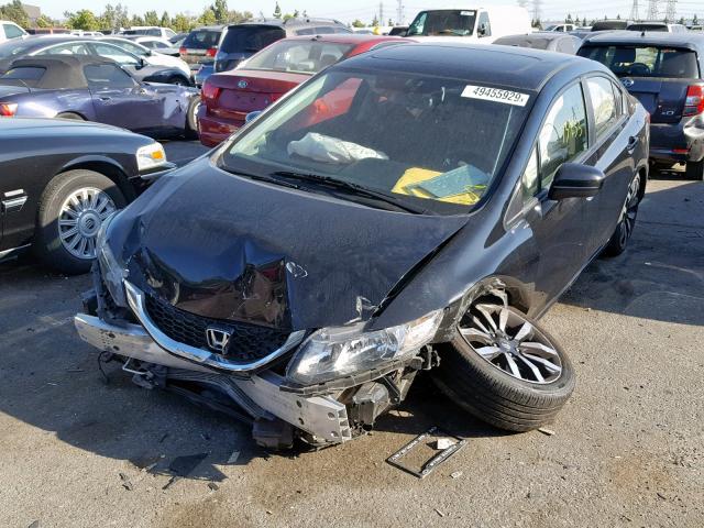 19XFB2F99EE227191 - 2014 HONDA CIVIC EXL 黑色 照片 2