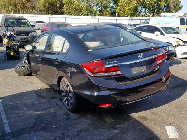 19XFB2F99EE227191 - 2014 HONDA CIVIC EXL 黑色 照片 3