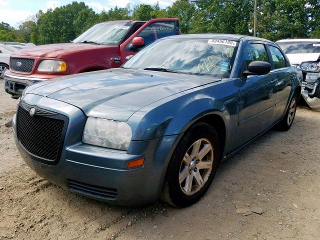 2C3JA43R85H503804 - 2005 CHRYSLER 300 BLUE photo 2