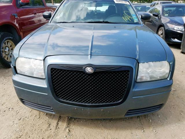 2C3JA43R85H503804 - 2005 CHRYSLER 300 BLUE photo 9