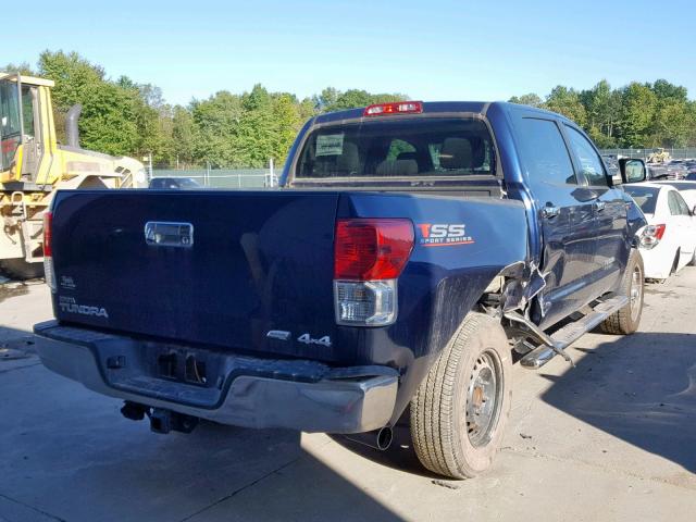 5TFDW5F17CX247573 - 2012 TOYOTA TUNDRA CRE BLUE photo 4