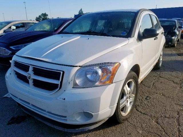 1B3HB48B57D578545 - 2007 DODGE CALIBER SX WHITE photo 2