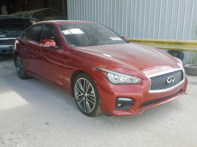 JN1BV7AR4FM422504 - 2015 INFINITI Q50 BASE RED photo 1