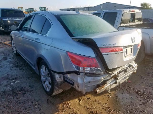 1HGCP26899A034447 - 2009 HONDA ACCORD EXL SILVER photo 3