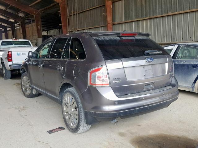 2FMDK3KC6ABA56721 - 2010 FORD EDGE LIMIT GRAY photo 3