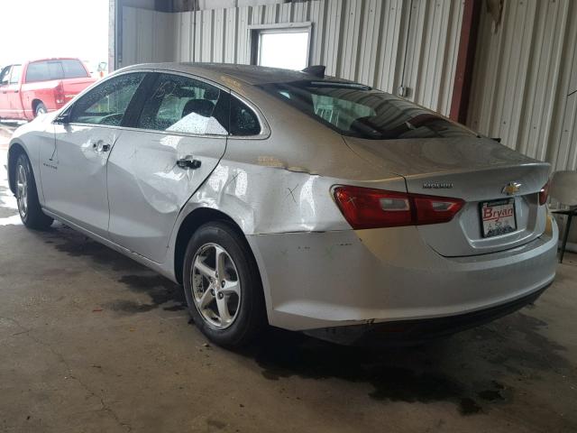 1G1ZB5ST7JF284613 - 2018 CHEVROLET MALIBU LS ვერცხლისფერი ფოტო 3