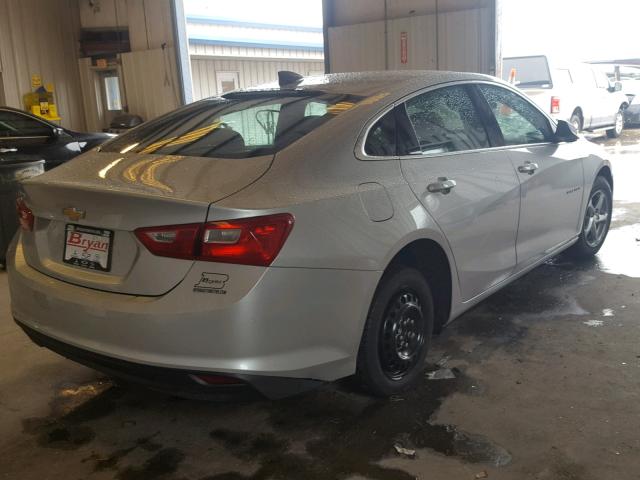 1G1ZB5ST7JF284613 - 2018 CHEVROLET MALIBU LS ვერცხლისფერი ფოტო 4